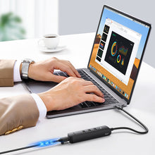 Заредете изображение във визуализатора на галерията – Ugreen adapter USB Type C - Ethernet RJ45 / 3 x USB black adapter (CM416) - TopMag
