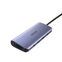 Заредете изображение във визуализатора на галерията – Ugreen 9in1 multifunctional HUB USB 3.2 Gen. 1 HDMI (4K @ 60Hz) VGA (Full HD @ 60Hz) Ethernet TF / SD PD card reader 100W USB Type C PD gray (CM179) - TopMag
