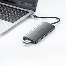 Заредете изображение във визуализатора на галерията – Ugreen 9in1 multifunctional HUB USB 3.2 Gen. 1 HDMI (4K @ 60Hz) VGA (Full HD @ 60Hz) Ethernet TF / SD PD card reader 100W USB Type C PD gray (CM179) - TopMag
