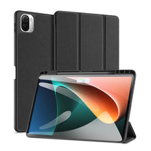 Заредете изображение във визуализатора на галерията – DUX DUCIS Domo Tablet Cover with Multi-angle Stand and Smart Sleep Function for Xiaomi Mi Pad 5 Pro / Mi Pad 5 black - TopMag
