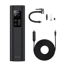 Заредете изображение във визуализатора на галерията – Baseus mini car compressor air pump for cigarette lighter socket black (CRCQ000001) - TopMag
