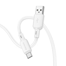 Заредете изображение във визуализатора на галерията – Borofone Cable BX94 Crystal color - USB to Typ C - 3A 1 metre white
