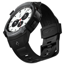 Заредете изображение във визуализатора на галерията – SPIGEN RUGGED ARMOR ”PRO” GALAXY WATCH 4 CLASSIC 42 MM CHARCOAL GREY - TopMag

