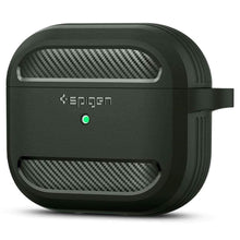 Заредете изображение във визуализатора на галерията – SPIGEN RUGGED ARMOR APPLE AIRPODS 3 MILITARY GREEN - TopMag
