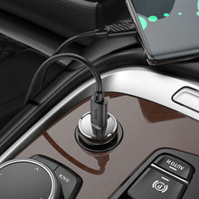 Заредете изображение във визуализатора на галерията – HOCO car charger Type C + cable Type C to Type C PD 30W Z53 black
