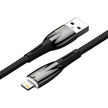 Заредете изображение във визуализатора на галерията – Baseus Glimmer Series cable with fast charging USB-A - Lightning 480Mb/s 2.4A 1m black
