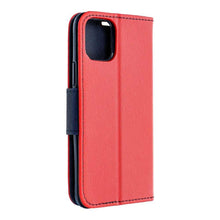 Заредете изображение във визуализатора на галерията – Fancy калъф тип книга за iphone 14 ( 6.1 ) red / navy - TopMag
