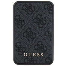 Заредете изображение във визуализатора на галерията – Guess Powerbank 18W GUPB10DP4GEGK 10000mAh black/black 4G Leather Metal Logo
