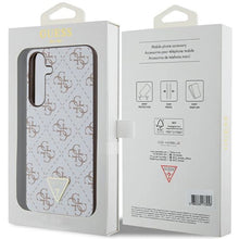 Заредете изображение във визуализатора на галерията – Guess 4G Triangle case for Samsung Galaxy S24+ - white
