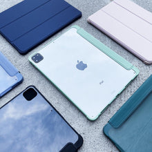 Заредете изображение във визуализатора на галерията – Stand Tablet Case for iPad 10.9'' 2022 (10 gen.) flip cover smart cover black
