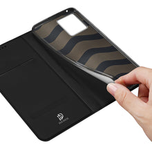 Заредете изображение във визуализатора на галерията – Dux Ducis Skin Pro case for Motorola Edge 30 Fusion flip cover card wallet stand black
