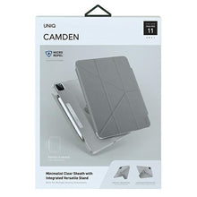 Заредете изображение във визуализатора на галерията – UNIQ etui Camden iPad Pro 11" (2021) szary/fossil grey Antimicrobial
