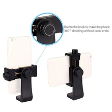 Заредете изображение във визуализатора на галерията – Adjustable harness for a sports camera with a rotating tripod and a phone stand

