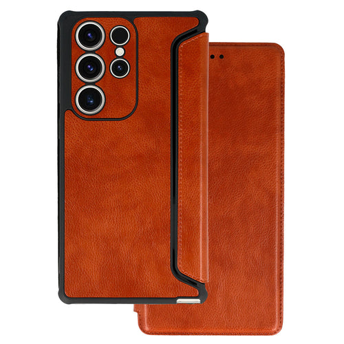 Razor Leather Book Case for Samsung Galaxy A13 4G brown