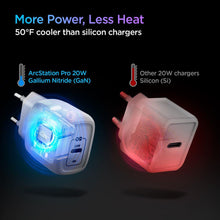 Заредете изображение във визуализатора на галерията – Spigen PE2C10CL 1-PORT NETWORK CHARGER PD20W + Lightning MFi CABLE WHITE
