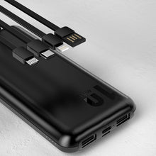 Заредете изображение във визуализатора на галерията – Dudao K6Pro Universal 10000mAh Power Bank with USB Cable, USB Type C, Lightning white (K6Pro-white) - TopMag
