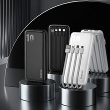 Заредете изображение във визуализатора на галерията – Dudao K6Pro Universal 10000mAh Power Bank with USB Cable, USB Type C, Lightning Black (K6Pro-black) - TopMag
