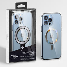 Заредете изображение във визуализатора на галерията – Kingxbar PQY Pure Series Magnetic Case for iPhone 13 Cover Sleeve Blue (MagSafe Compatible) - TopMag
