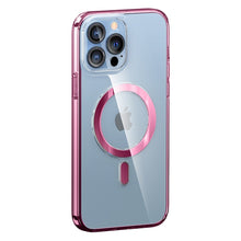 Заредете изображение във визуализатора на галерията – Kingxbar PQY Pure Series Magnetic Case for iPhone 13 Pro Housing Cover Red (MagSafe Compatible) - TopMag
