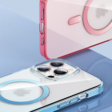 Заредете изображение във визуализатора на галерията – Kingxbar PQY Pure Series Magnetic Case for iPhone 13 Pro Housing Cover Red (MagSafe Compatible) - TopMag
