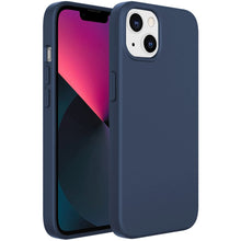 Заредете изображение във визуализатора на галерията – Kingxbar PQY Silicone Series Magnetic Case for iPhone 13 Pro Max Silicone Cover Cover Blue (MagSafe Compatible) - TopMag
