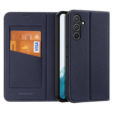 Заредете изображение във визуализатора на галерията – Dux Ducis Skin X2 case for Samsung Galaxy A54 5G flip cover wallet stand blue
