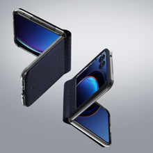 Заредете изображение във визуализатора на галерията – Leather wallet case for Motorola Razr 40 Ultra Dux Ducis Bril - blue
