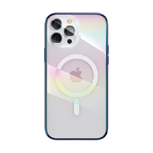 Заредете изображение във визуализатора на галерията – Kingxbar PQY Nebula Series Magnetic Case for iPhone 13 Pro Housing Cover Purple (MagSafe Compatible) - TopMag
