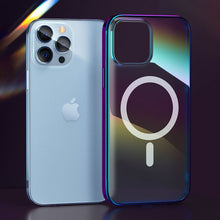 Заредете изображение във визуализатора на галерията – Kingxbar PQY Nebula Series Magnetic Case for iPhone 13 Pro Housing Cover Purple (MagSafe Compatible) - TopMag
