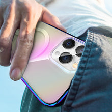 Заредете изображение във визуализатора на галерията – Kingxbar PQY Nebula Series Magnetic Case for iPhone 13 Housing Clear Cover (MagSafe Compatible) - TopMag
