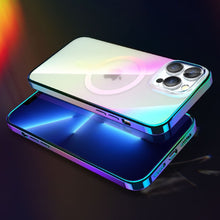 Заредете изображение във визуализатора на галерията – Kingxbar PQY Nebula Series Magnetic Case for iPhone 13 Pro Housing Cover White (MagSafe Compatible) - TopMag
