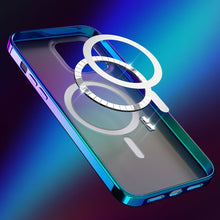 Заредете изображение във визуализатора на галерията – Kingxbar PQY Nebula Series Magnetic Case for iPhone 13 Housing Cover White (MagSafe Compatible) - TopMag
