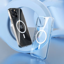 Заредете изображение във визуализатора на галерията – Kingxbar PQY Crystal Series Magnetic Case for iPhone 13 Pro Max Housing Clear Cover (MagSafe Compatible) - TopMag
