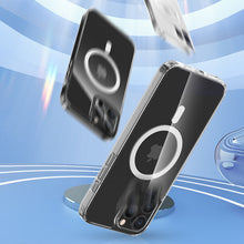 Заредете изображение във визуализатора на галерията – Kingxbar PQY Crystal Series Magnetic Case for iPhone 13 Pro Housing Clear Cover (MagSafe Compatible) - TopMag
