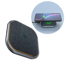 Заредете изображение във визуализатора на галерията – Dudao Fast Wireless Charger 15W Gray (A10H) - TopMag

