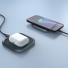 Заредете изображение във визуализатора на галерията – Dudao Fast Wireless Charger 15W Gray (A10H) - TopMag
