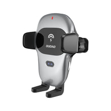 Заредете изображение във визуализатора на галерията – Dudao car holder with built-in Qi wireless charger 15W gray (F20xs) - TopMag
