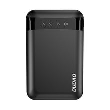 Заредете изображение във визуализатора на галерията – Dudao Portable 10000mAh USB Power Bank Black (K3Pro mini) - TopMag
