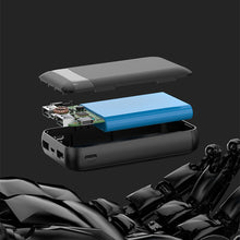Заредете изображение във визуализатора на галерията – Dudao Portable 10000mAh USB Power Bank Black (K3Pro mini) - TopMag
