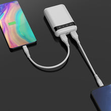 Заредете изображение във визуализатора на галерията – Dudao Portable USB Power Bank 10000mAh White (K3Pro mini) - TopMag
