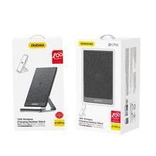 Заредете изображение във визуализатора на галерията – Dudao Fast Wireless Charger With 15W Aluminum Stand Black (A10Pro) - TopMag
