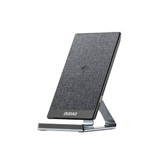 Заредете изображение във визуализатора на галерията – Dudao Fast Wireless Charger With 15W Aluminum Stand Black (A10Pro) - TopMag
