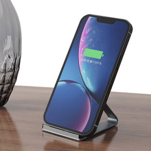 Заредете изображение във визуализатора на галерията – Dudao Fast Wireless Charger With 15W Aluminum Stand Black (A10Pro) - TopMag
