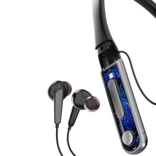 Заредете изображение във визуализатора на галерията – Dudao sports in-ear bluetooth headphones neckband 400mAh black (U5Max) - TopMag
