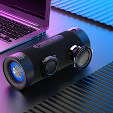 Заредете изображение във визуализатора на галерията – Dudao Wireless Bluetooth Speaker 5.0 RGB Light Blue (Y10Pro) - TopMag
