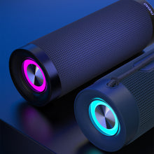 Заредете изображение във визуализатора на галерията – Dudao Wireless Bluetooth Speaker 5.0 RGB Light Blue (Y10Pro) - TopMag
