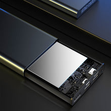 Заредете изображение във визуализатора на галерията – Dudao metal power bank with LED indicator 10000mAh silver (K5Pro) - TopMag
