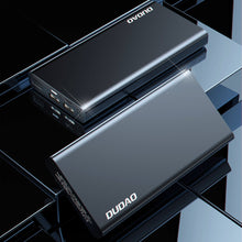 Заредете изображение във визуализатора на галерията – Dudao metal power bank with LED indicator 10000mAh silver (K5Pro) - TopMag
