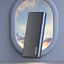 Заредете изображение във визуализатора на галерията – Dudao metal power bank with LED indicator 10000mAh silver (K5Pro) - TopMag
