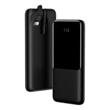 Заредете изображение във визуализатора на галерията – Baseus Elf Digital Display Power Bank Fast Charging 10000mAh 22.5W Black (PPJL010001) - TopMag
